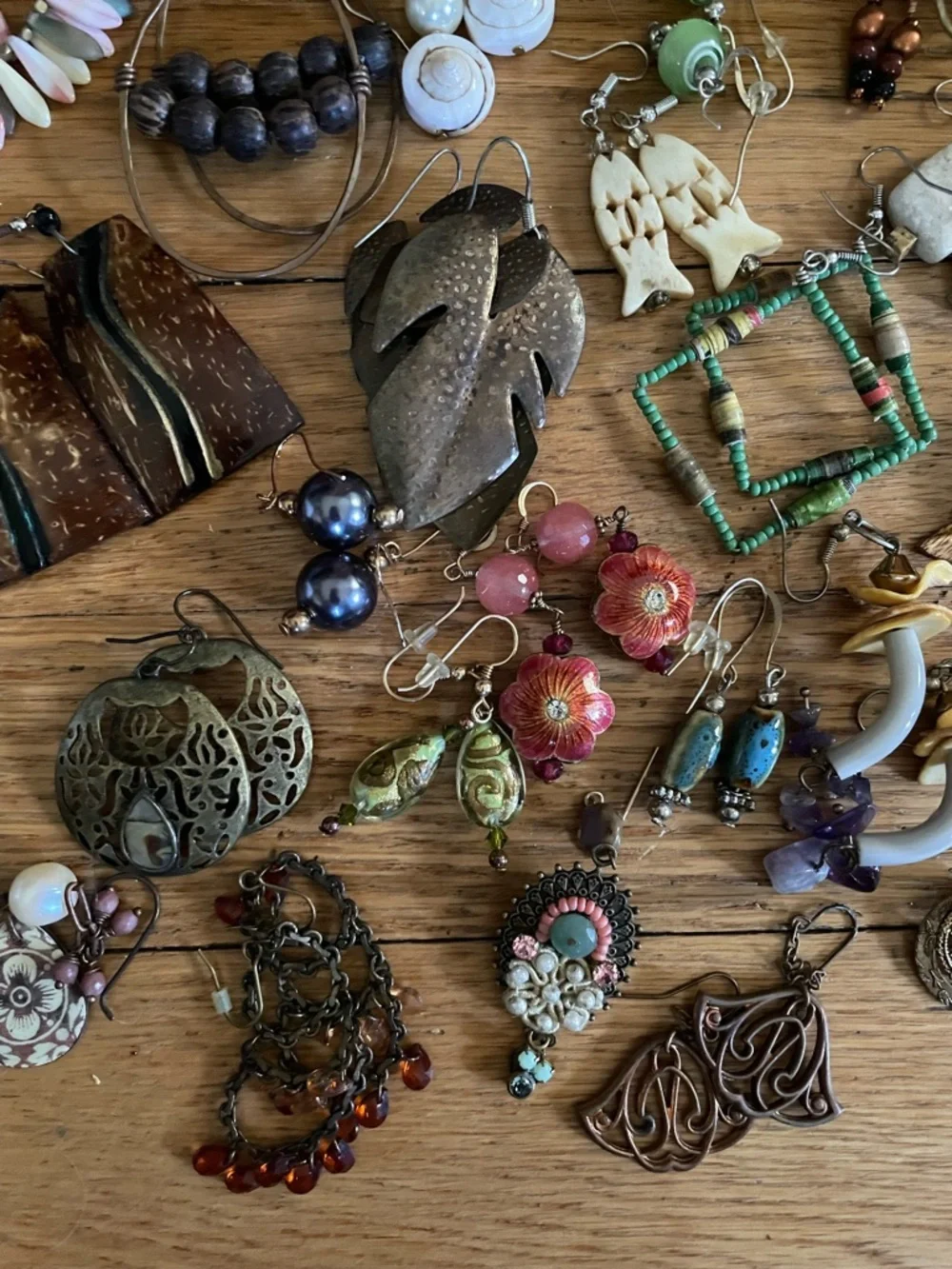 40+ Pairs of Earrings | Boho, Artisan Made - Picture 3 of 5